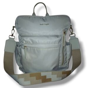 NWOT Haute Hippie Sadie Off-white Nylon Convertible Backpack